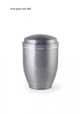 Urne Inox grise