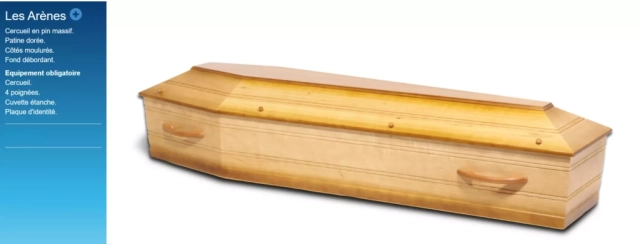 Cercueil ARÈNES